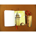 Wholesale promotional gift journal notebook with book marker